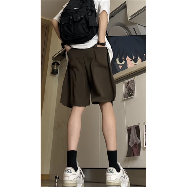抖音质量夏季百搭冰丝休闲裤男清爽短裤五分裤DK602-P4568,男装牛仔裤,电商D202