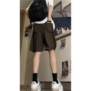 抖音质量 夏季百搭冰丝休闲裤男 清爽短裤五分裤DK602-P4568图片
