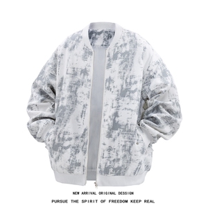 JK5063/P65秋装新款不起球不掉色卫衣男夹克棒球服宽松大码外套图片