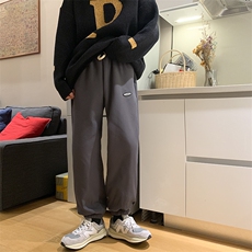 冬季防风羊羔毛加厚贴标束脚裤XZ604-KP47-P55控68，男装休闲裤，星座604