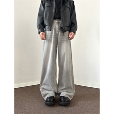 903-AK8011-特P45【S-3XL】潮烟灰复古牛仔裤！2，男装牛仔裤，星座903