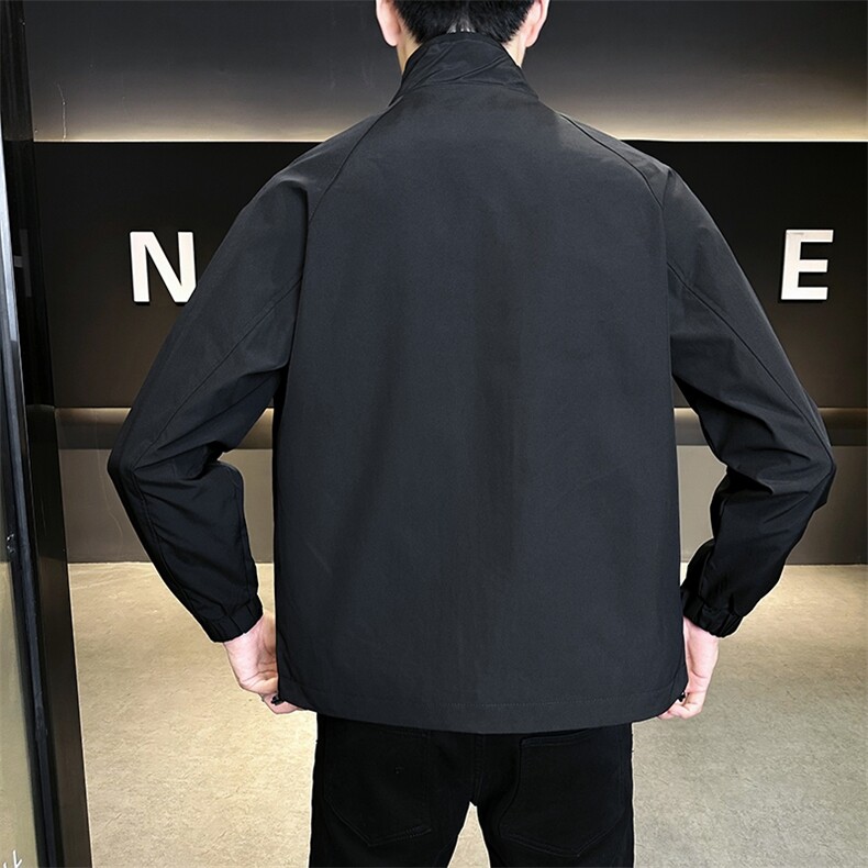 JK407-P80男士外套春秋季2025新款休闲青年夹克衫男装立领上衣,男装夹克,星座507A（原星座306B-2）