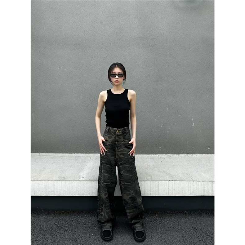 简约气质潮流长裤美式复古百搭设计感ins牛仔裤原宿新款NZY766,男装牛仔裤,星座516A