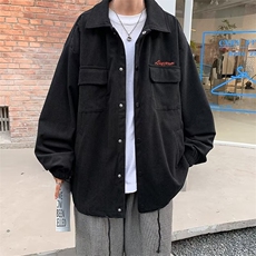 日系复古灯芯绒外套男秋季ins潮牌休闲宽松工装夹克W5464-P50，男装夹克，星座512-2