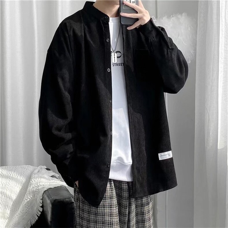 长袖衬衫男港风日系外套休闲C8029P35,男装衬衫,星座1116-2