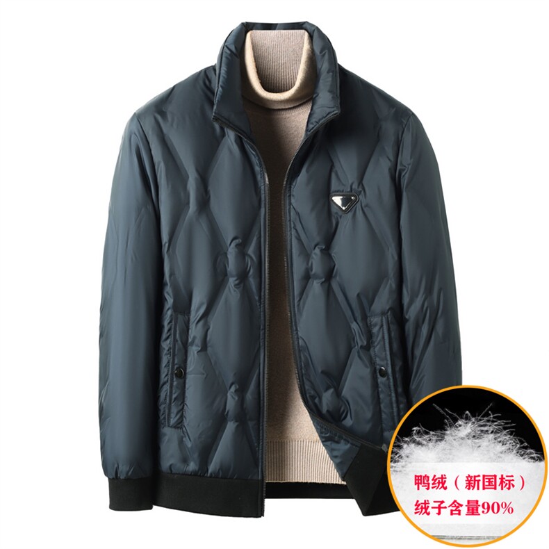 羽绒服外套立领上衣加厚保暖冬季新款中年男士休闲装QS3375-P180,男装羽绒服,星座1105-3
