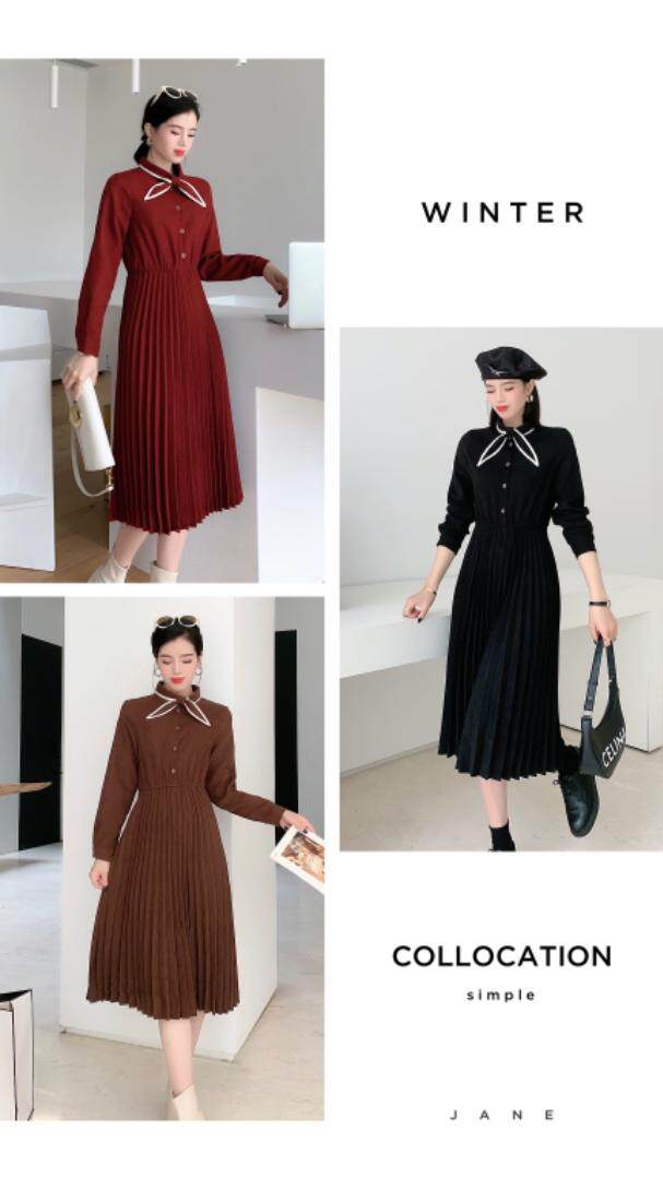 兔子领连衣裙，女装连衣裙，英利伊人