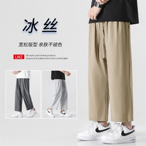 夏季薄款显高时尚百搭休闲裤冰丝轻薄透气长裤 6013特批31图片
