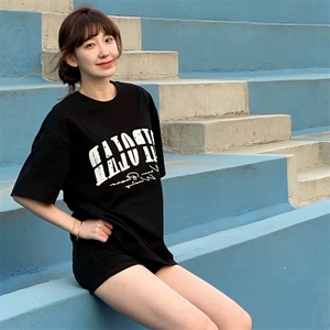 万针全刺绣工艺抖音得物高品质260克重磅纯棉双纱美式高街短袖T恤图片