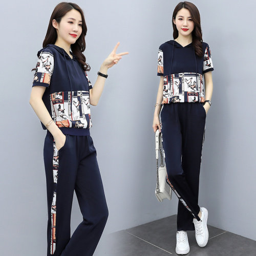 长袖运动卫衣套装女春季2025新款小个子气质显瘦休闲裤两件套洋气,女装套装/套裙,奕薇雅