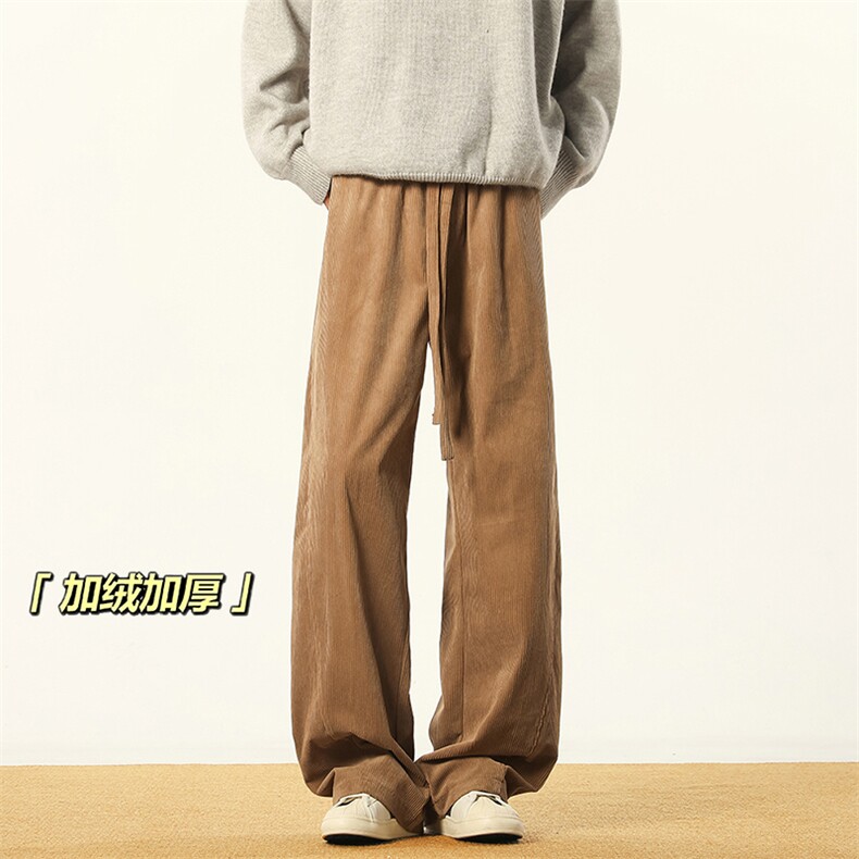 B258-K2581-P45控68加绒55控78灯芯绒弯刀裤成分聚酯纤维,男装休闲裤,电商B258