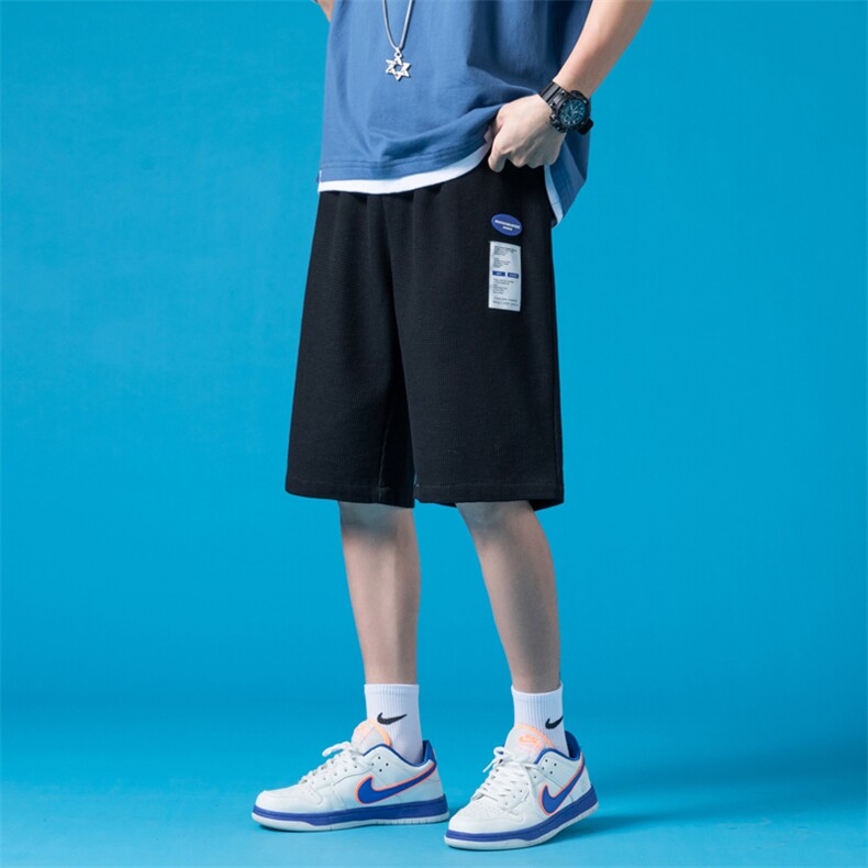 ！2023夏季男士华夫格运动短裤百搭潮流五分裤中裤DK666P25,男装休闲裤,电商B220