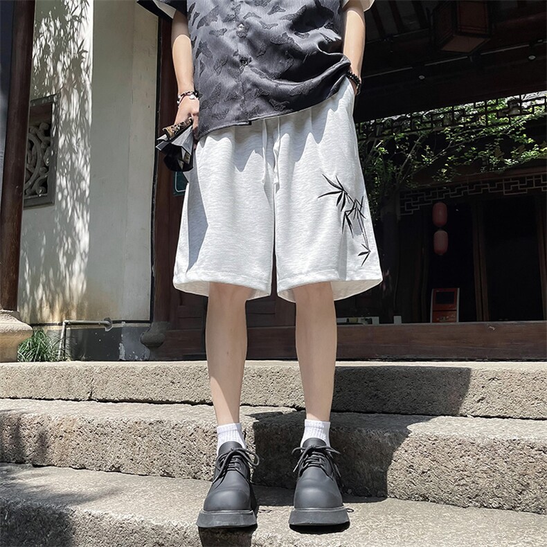 美式复古嘻哈休闲五分裤夏季潮牌潮流运动短裤男 现货 K7885-P24图片