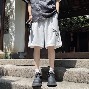 美式复古嘻哈休闲五分裤夏季潮牌潮流运动短裤男 现货 K7885-P24图片