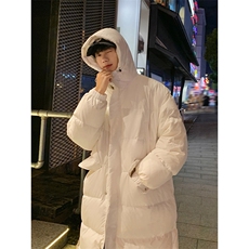 90%鸭绒长款羽绒服D5566-TP245348长款休闲连帽保暖羽绒服，男装羽绒服，电商A102
