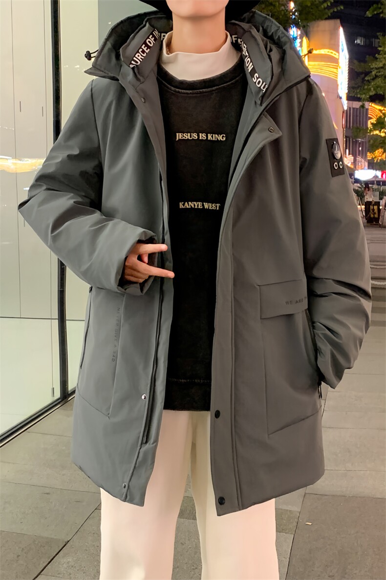 以90%白鸭绒M-8XL大码中长羽绒服109-2198-P205,男装羽绒服,星座109