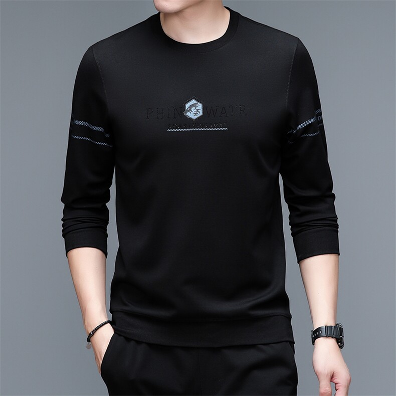 BSS088秋季新款2023年男士休闲圆领卫衣长袖套头外套时尚P50,男装卫衣,电商B360