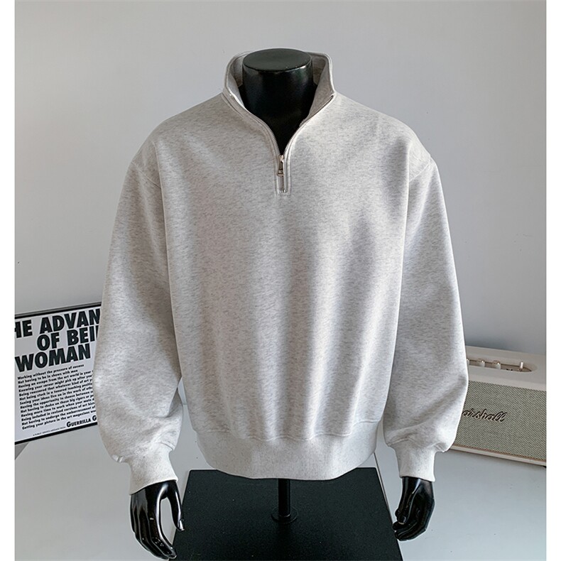 品质加绒奥粒绒重磅boxy500克短宽套头圆领男RH5320JR-P52,男装卫衣,星座610B-1