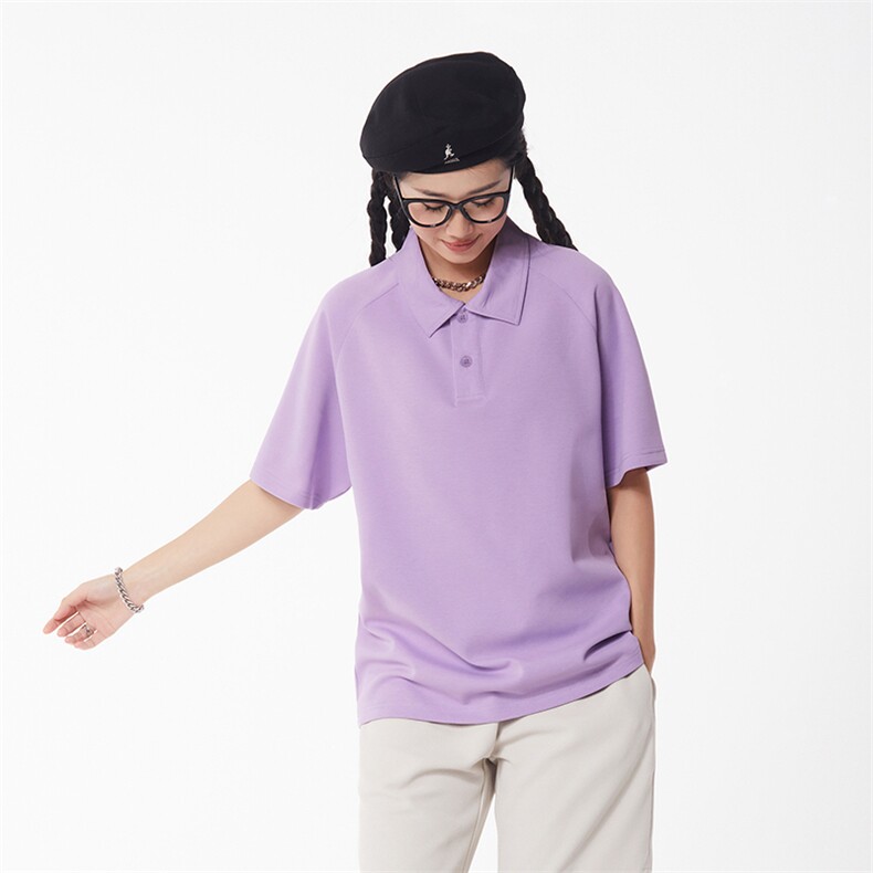 百搭纯色POLO衫男女款大版纯棉打底衫团体班服高克重品质,男装Polo衫,星座301D-4(原星座1004-4）