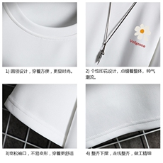 TK28059-P25春夏季七分袖t恤男大码五分袖男短袖中袖网格挂拍，男装T恤，电商A040A