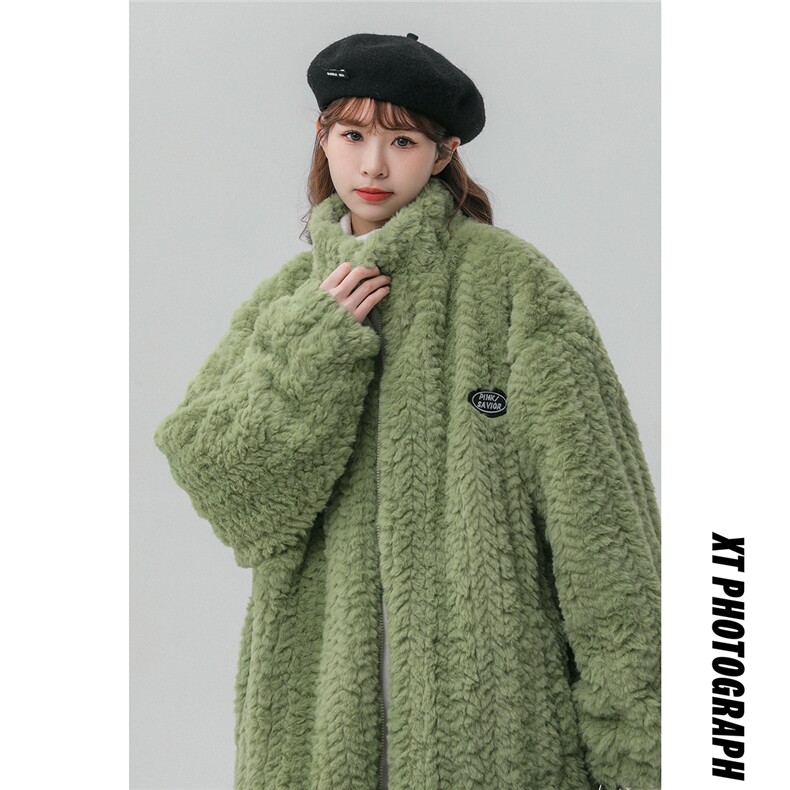 兔毛棉衣外套加厚棉服厚夹克港风日系棉袄1016-1W65P145K188,男装夹克,星座1016-1（原电商B408-1）