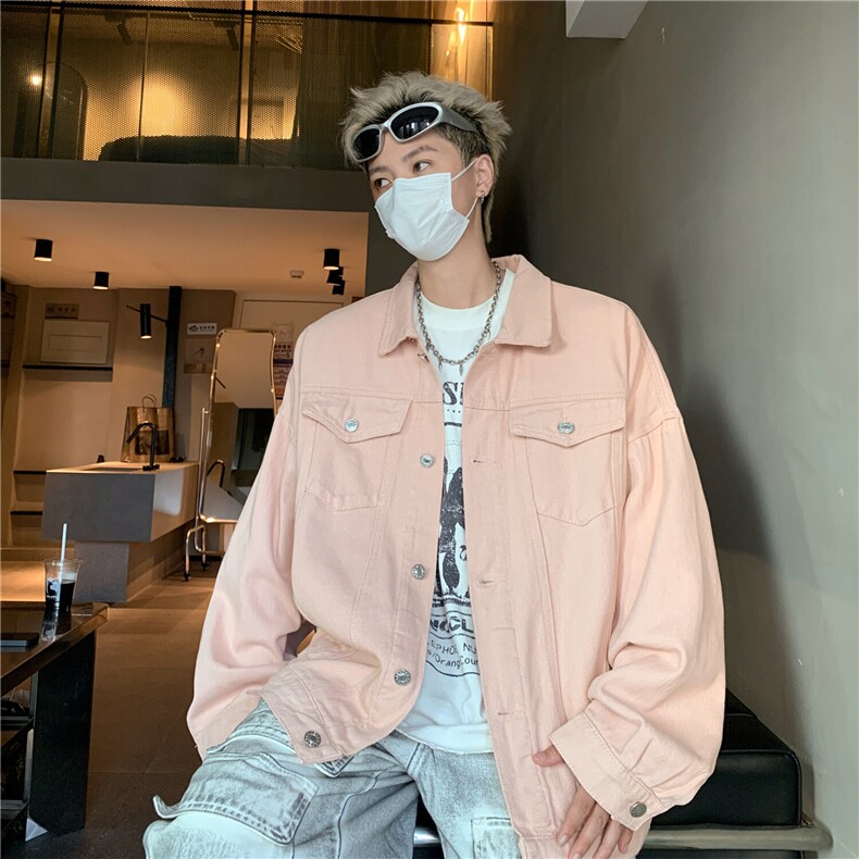 25款抖音品质男士宽松纯色情侣休闲水洗外套上衣N961/P85128,男装夹克,星座202