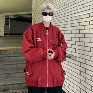 A785-P65 美式高街设计感棒球服外套男2023秋季薄款情侣潮牌夹克图片