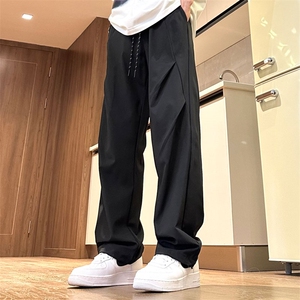 量大优 供视频 束脚冰丝长裤 S-3XL   特P25  控48 BS001图片