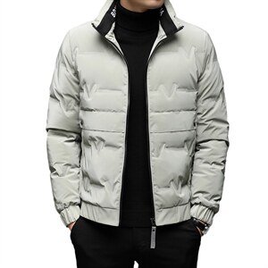 新款休闲羽绒服男立领冬季中年男休闲冬装外套上衣BJY08191-P170,男装羽绒服,电商B212（原钱塘6029）