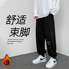 2023秋冬舒适百搭港风休闲卫裤WK528-1特批27-加绒特批33，男装休闲裤，星座718-1