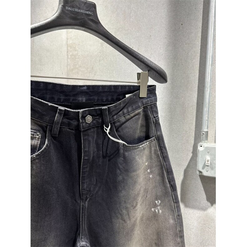 1506-1/KX611/P52个性字母牛仔裤嘻哈ins潮高街潮流痞帅长裤男款,男装牛仔裤,星座1506-1