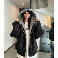 网图现货座山雕全兔毛新款百搭气质外套夹棉袖-特P85同体毛P90，女装短外套，电商C216