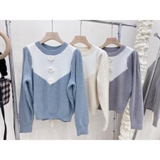 现货拼水貂毛衣，女装针织衫/毛衣，CHERRY·印