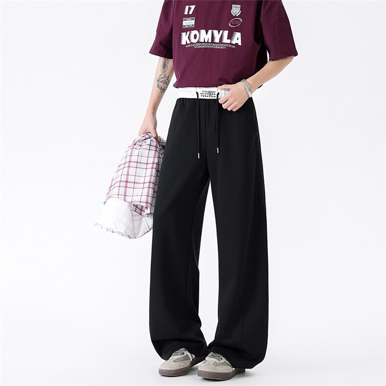 休闲裤男华棉新款港风宽松高品质弯刀裤K8558-特P40无差价，男装休闲裤，星座214-3