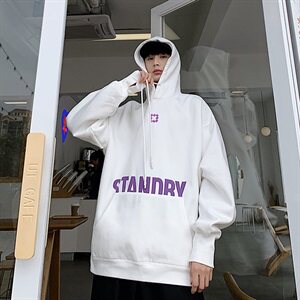 204-W29-P55潮牌卫衣时尚港风日系潮流个性刺绣印花连帽卫衣男图片