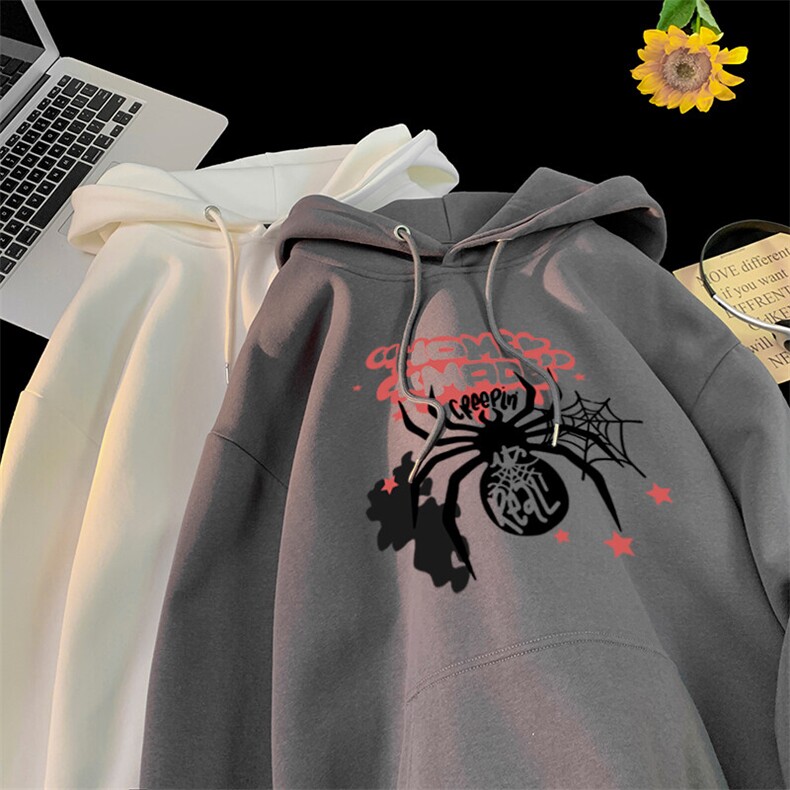 网红蜘蛛连帽卫衣,男装卫衣,星座310A-4