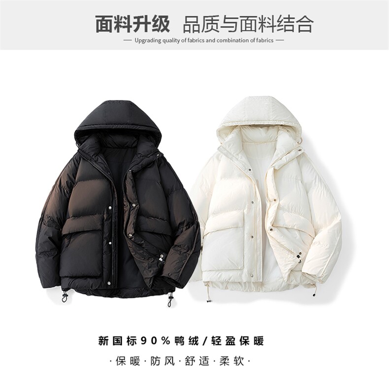 cityboy羽绒服连帽高品质保暖情侣冬90白鸭绒2025 SYR2602-P270图片