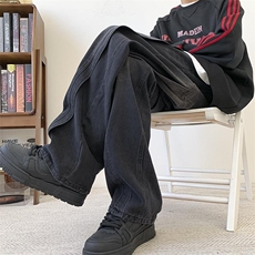美式高街牛仔裤男女潮牌个性显高休闲裤N1044/P5878，男装牛仔裤，电商D202