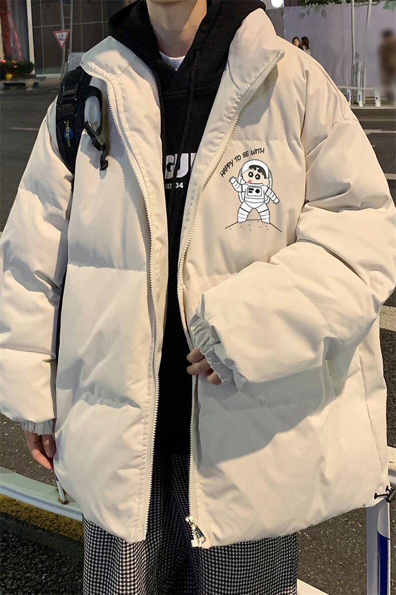 港风秋冬新款韩版加厚保暖立领宽松棉服外套男MY62027P115控138,男装棉衣,电商A268A