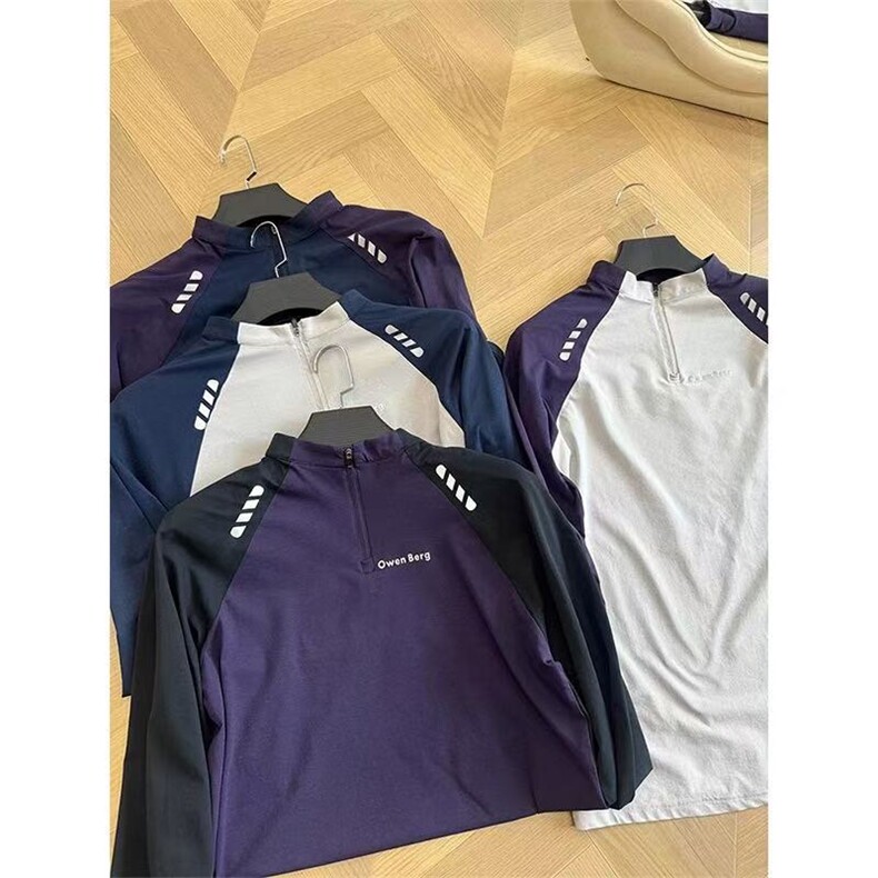 户外美学！春夏男女款吸汗透气运动健身跑步长袖TJSS12P35，男装T恤，电商D256A(原A064A)