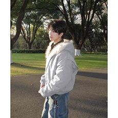 网图秋冬宽松休闲棉衣男女美式座山雕加绒加厚棉服-A2347P120，男装棉衣，电商B241