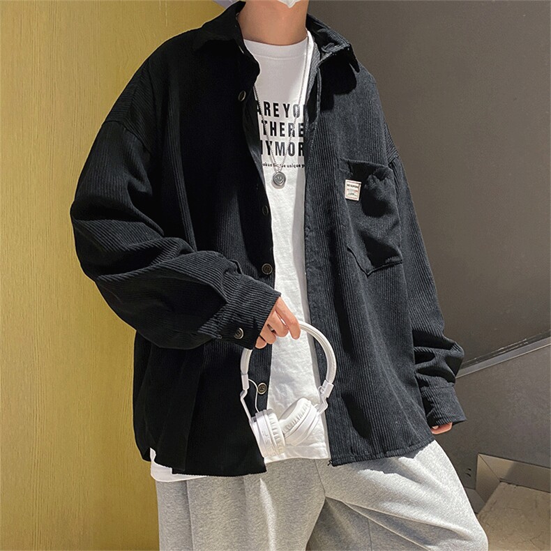 男秋季新款长袖衬衫灯芯绒外套JC73P32,男装衬衫,星座1116-2