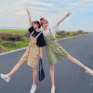 大货已出！设计感短款背带裤151A-1035-P80-K128 同款T有售！图片