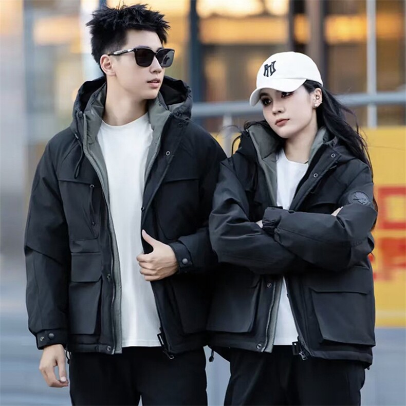 网图慎用90白鸭绒2025连帽时尚潮流保暖羽绒服男YR6063-P240,男装羽绒服,电商D240-242