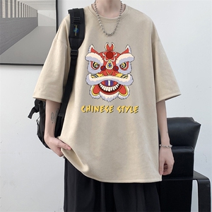 麂皮绒短袖t恤男大码半袖男 JD82185-P25图片
