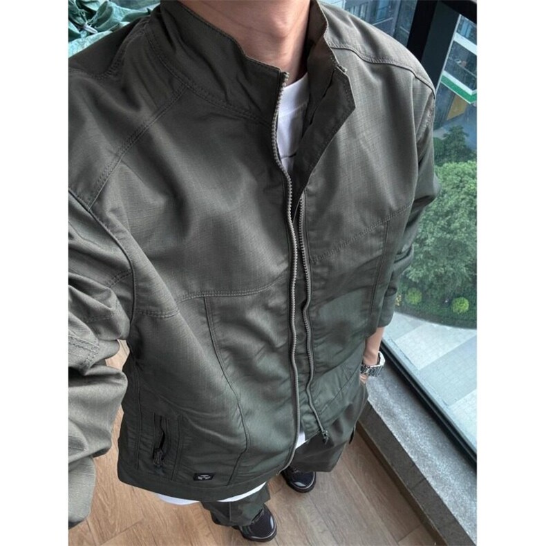 黑色短款外套痞帅立领棒球服美式飞行员夹克JK2233特P70,男装夹克,星座908-1