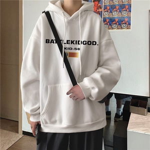 欧美潮牌大码男装连帽卫衣加肥加大码胖子衣服外套图片