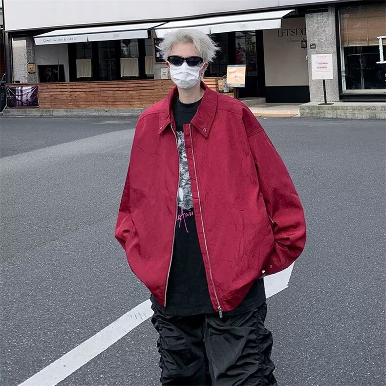 美式冲锋衣外套潮牌男夹克春秋新款 HT16 P65图片