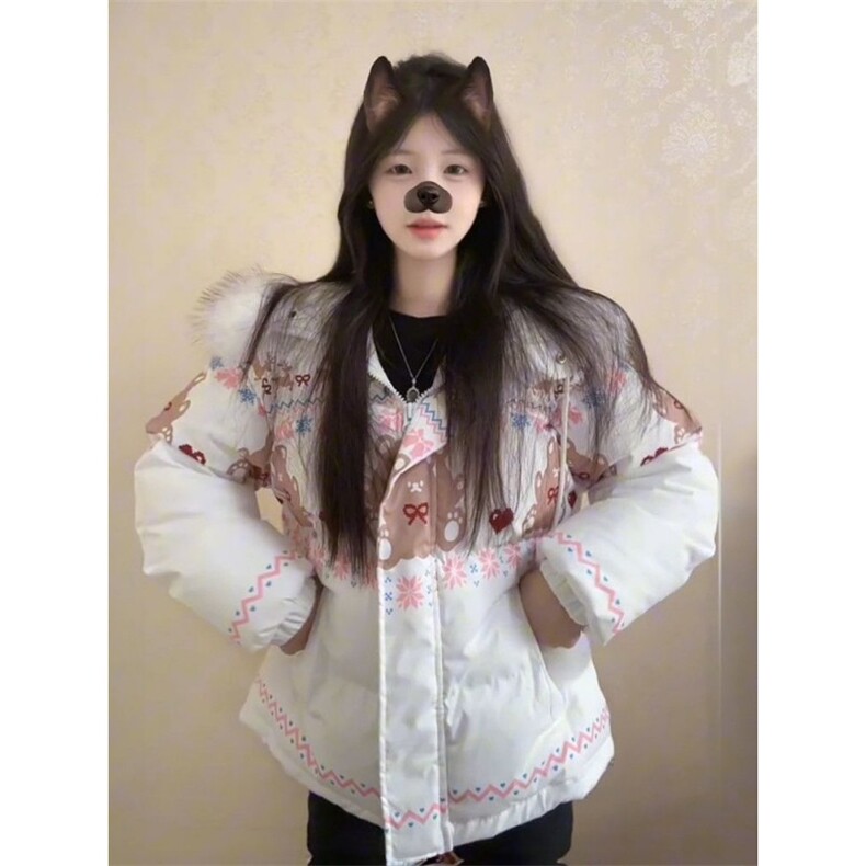 1506A/G79250/P94女学生冬季毛领连帽保暖外套,男装棉衣,星座1506A