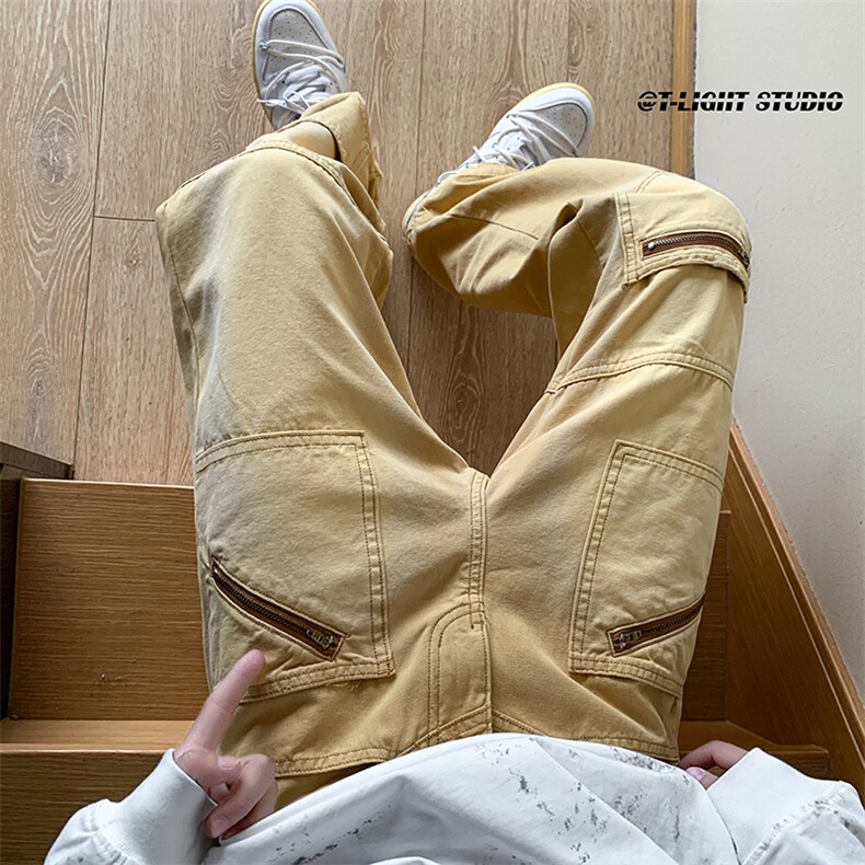 B221 美式ins高街暗黑小众个性多口袋休闲裤子 LK23043-P65 控88图片